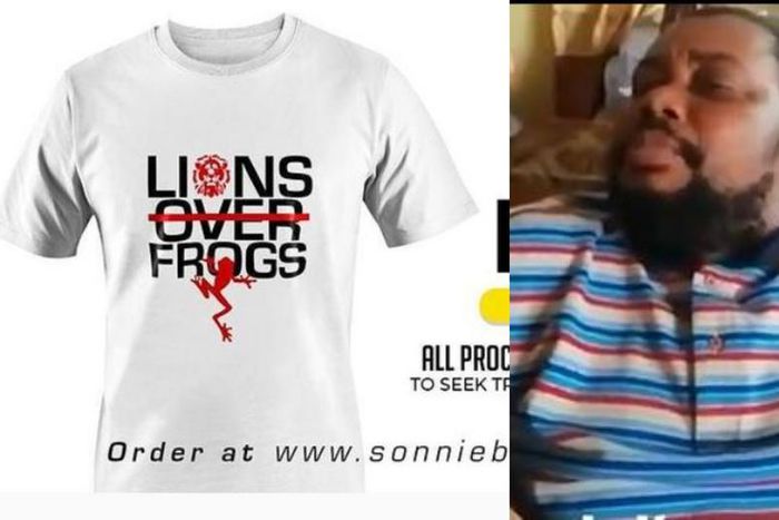 Dr. Sonnie Badu selling ‘Lion Over Frogs’ T-Shirt for GHS577 to raise fund for sick friend