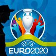 Police officers walking past a UEFA Euro 2020 in Saint Petersburg