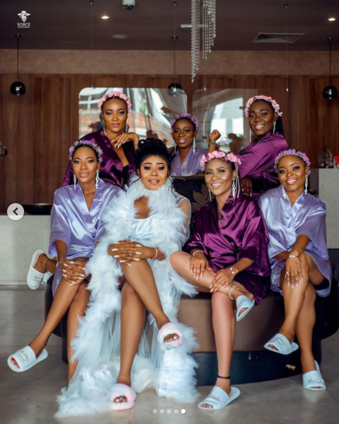 Louisa and her bridesmaids