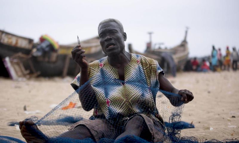 Ataa Aklama (pictured) has been a fisher man for over 40 years