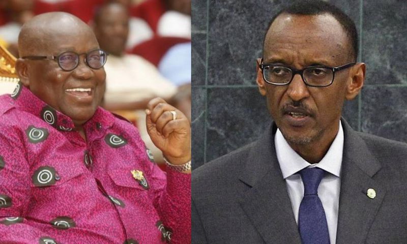 Your re-election a testament to the trust Ghanaians have in you – Paul Gagame to Akufo Addo
