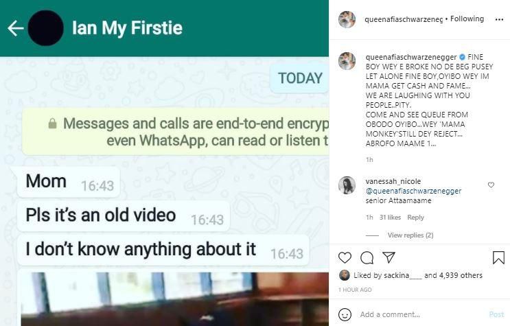 Afia Schwarzenegger's post