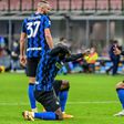 Inter Milan forwards Romelu Lukaku (L) and Lautaro Martinez (R) have scored more goals between them than Fiorentina this season.