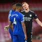 Howler: Arsenal goalkeeper Bernd Leno at the end of the game