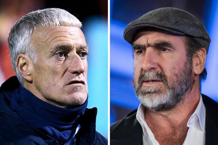 The defamation case brought by France coach Didier Deschamps (L) against Eric Cantona (R) was declared void Friday for procedural reasons