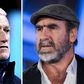 The defamation case brought by France coach Didier Deschamps (L) against Eric Cantona (R) was declared void Friday for procedural reasons
