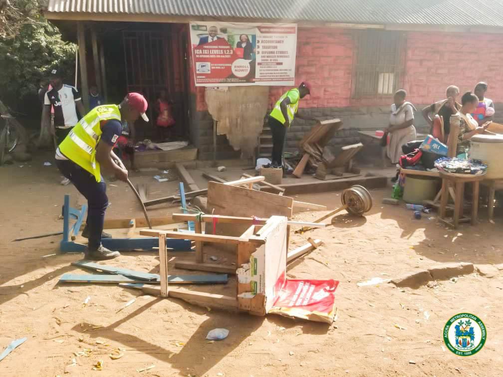 AMA ejects illegal occupants at Independence Avenue Cluster of Schools