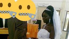 Tima Kumkum and ex-husband wedding photo