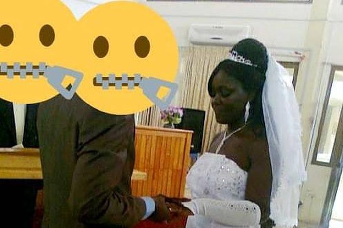Tima Kumkum and ex-husband wedding photo