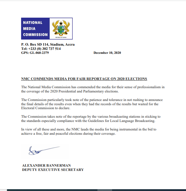 NMC Statement