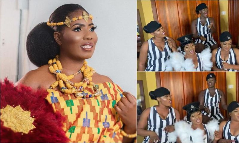 Police bride and maids sent back to training school for 8 weeks over breach of uniform code
