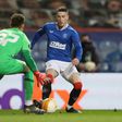 Ryan Kent (right)was on target as Rangers beat Hibernian 2-1