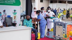 President Akufo-Addo takes Covid-19 vaccine