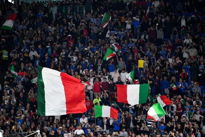 The Italian government has yet to decide how many fans will be allowed into the Stadio Olimpico where their country plays its three group games
