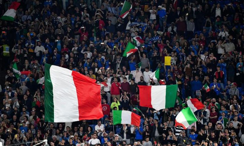 The Italian government has yet to decide how many fans will be allowed into the Stadio Olimpico where their country plays its three group games