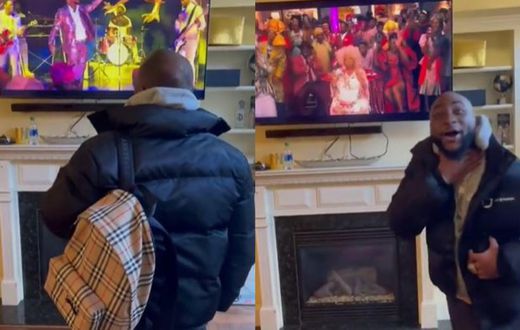 Davido's reaction to Coming 2 America