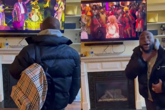 Davido's reaction to Coming 2 America