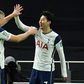 Son Heung-min (R) celebrates with Eric Dier after scoring for Tottenham