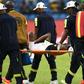 Baba Rahman suffering a serious injury at AFCON 2017