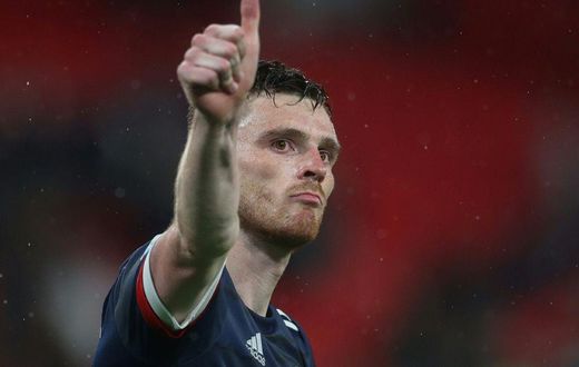 Still in it: Scotland's 0-0 draw away to England gives them hope of reaching the Euro 2020 last 16