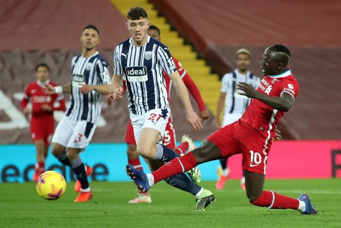 Mane in form: Sadio Mane opened the scoring for Liverpool against West Brom