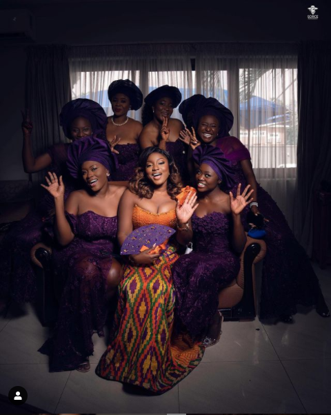 Mary-love and her bridesmaids