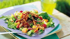 Grilled chicken and plantain salad