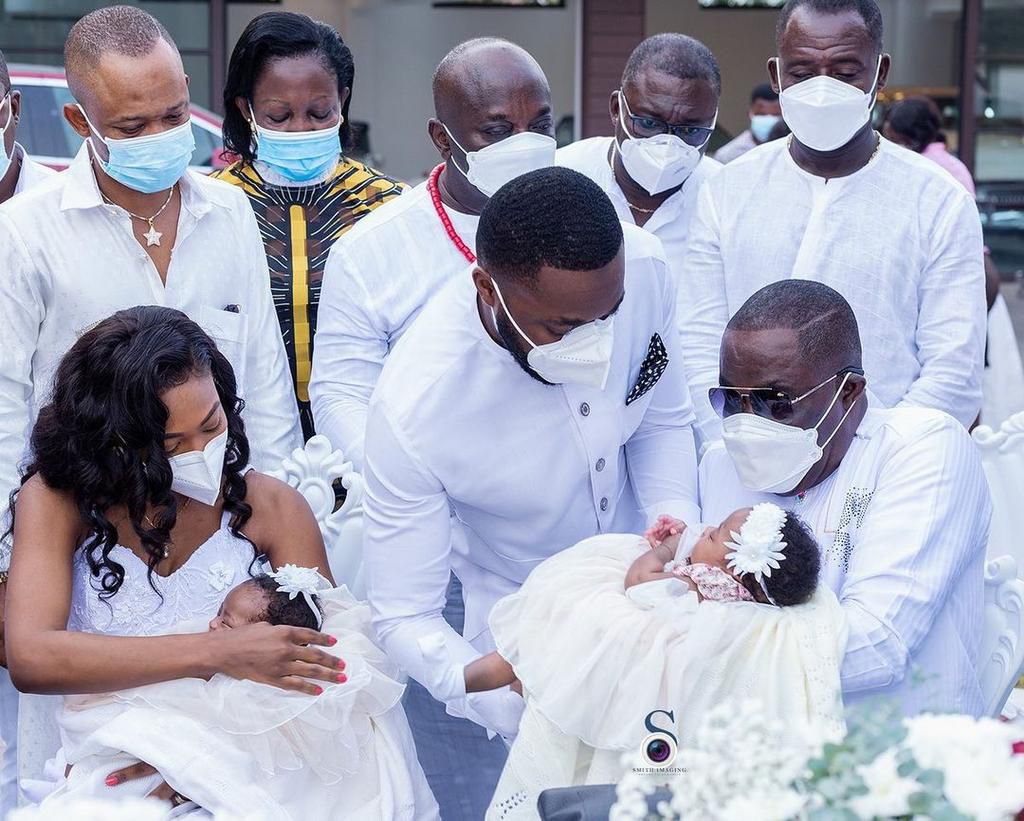 Kennedy Osei and Tracy’s adorable twins' outdooring