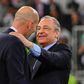 Real Madrid have won five Champions League titles with Perez (R) as president