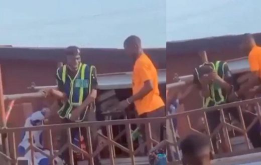 Angry truck driver smashes bottle on police officer’s head for arresting his car