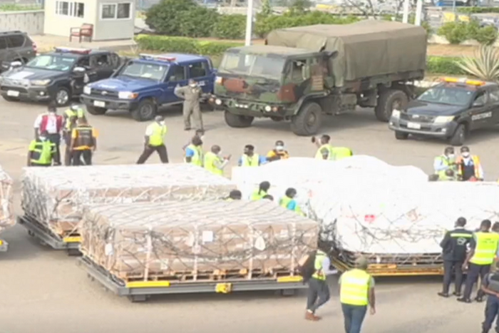 Ghana’s first COVID-19 vaccines arrive at Kotoka International Airport