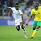 Aubrey Modiba (R) scored and created two goals as Mamelodi Sundowns defeated SuperSport United 3-1 on Wednesday to win a fourth consecutive South African  Premiership title.