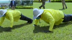 76-year-old Museveni shows amazing stamina after students dared him