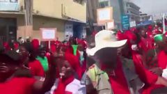 Hundreds of women hit the streets of Accra to protest against Akufo-Addo's re-election
