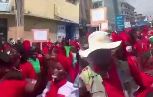 Hundreds of women hit the streets of Accra to protest against Akufo-Addo's re-election