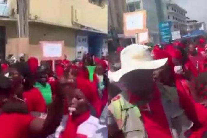 Hundreds of women hit the streets of Accra to protest against Akufo-Addo's re-election