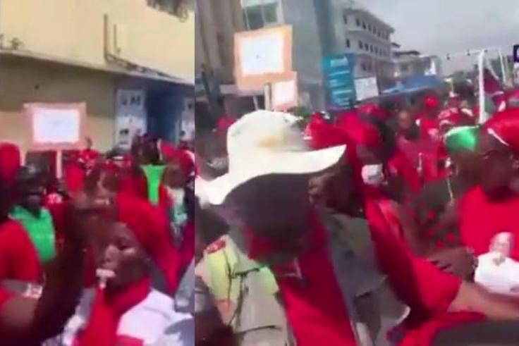Hundreds of women hit the streets of Accra to protest against Akufo-Addo's re-election