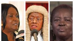 Georgina Wood, Sophia Akuffo and Prof Jane Naana Opoku Agyemang