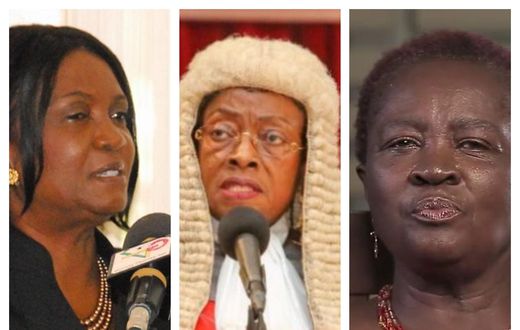 Georgina Wood, Sophia Akuffo and Prof Jane Naana Opoku Agyemang
