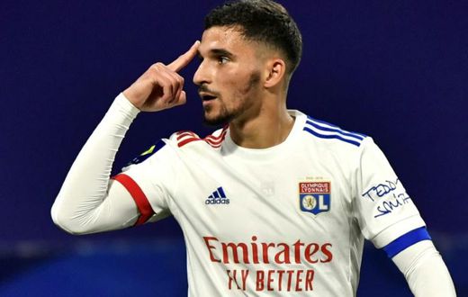 Aouar's sixth goal of the season in all competitions saw Lyon past Rennes