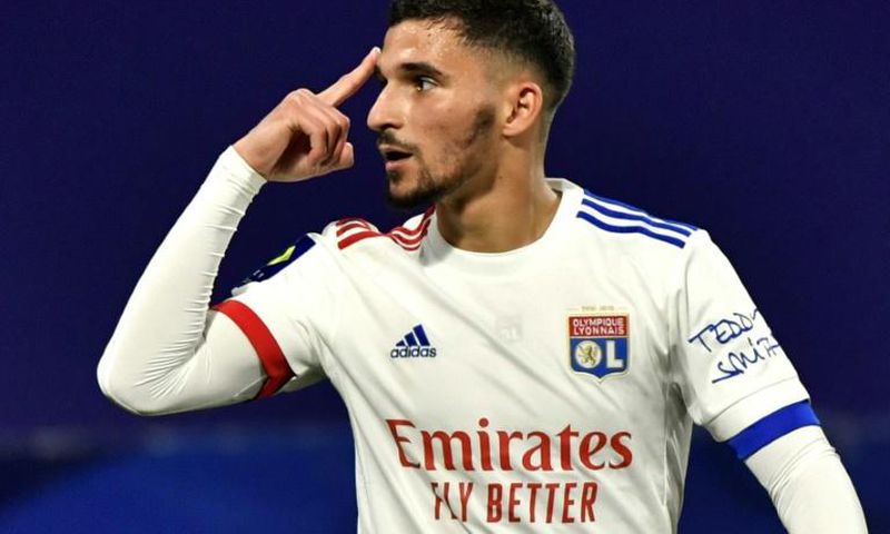 Aouar's sixth goal of the season in all competitions saw Lyon past Rennes