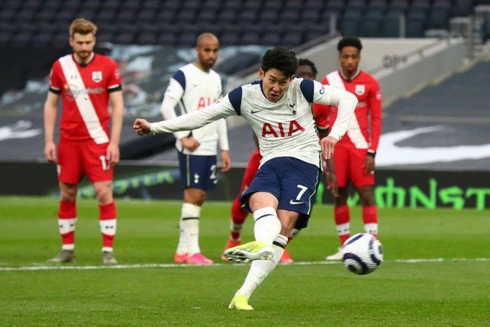 Tottenham's Son Heung-min scores against Southampton