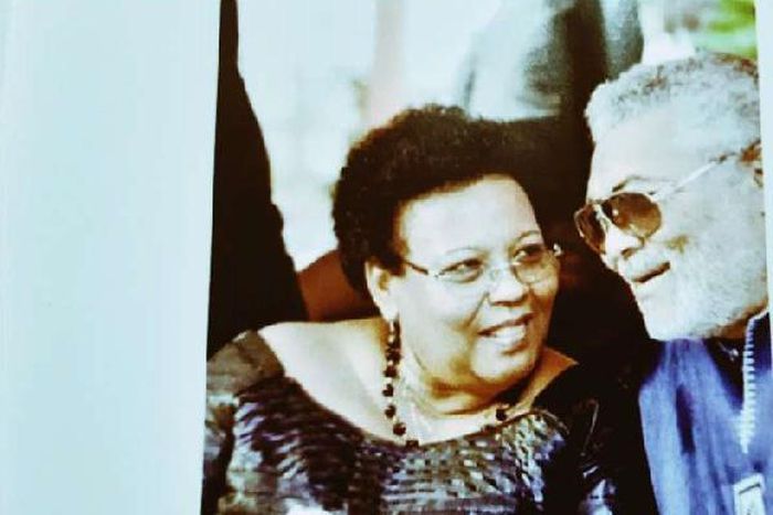 Mrs Judy Nkansah Nee John and ex president Jerry John Rawlings