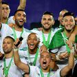 Algerian players celebrate after winning the 2019 Africa Cup of Nations in Egypt