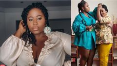 Lydia Forson with her mother