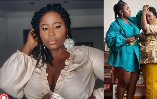 Lydia Forson with her mother