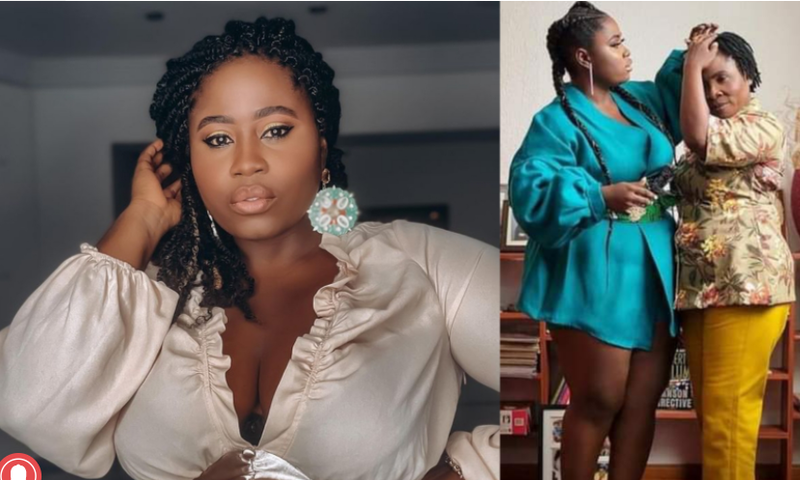 Lydia Forson with her mother