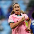 Spot on: Alexia Putellas scored Barcelona's second goal from the penalty spot in a 4-0 win over Chelsea in the women's Champions League final