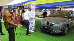 ECG installs electric vehicle charging systems in Accra