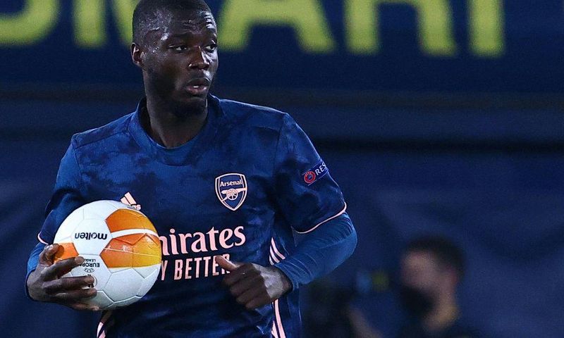 Nicolas Pepe scored a vital penalty in the first leg of Arsenal's Europa League semi-final against Villarreal